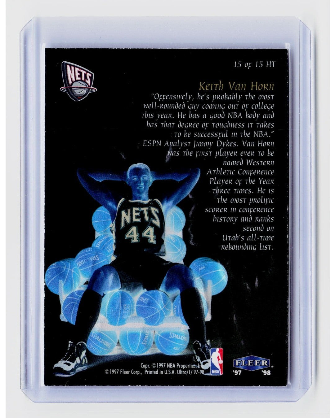 1997 98 Fleer Ultra   Heir to the Throne Keith Van Horn #15 HT (RC)1