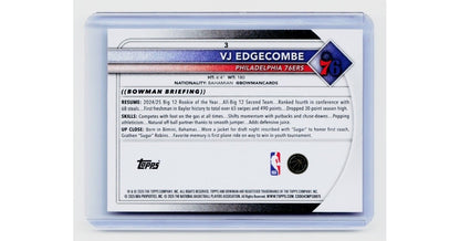 2025-26 Bowman VJ Edgecombe RC #31