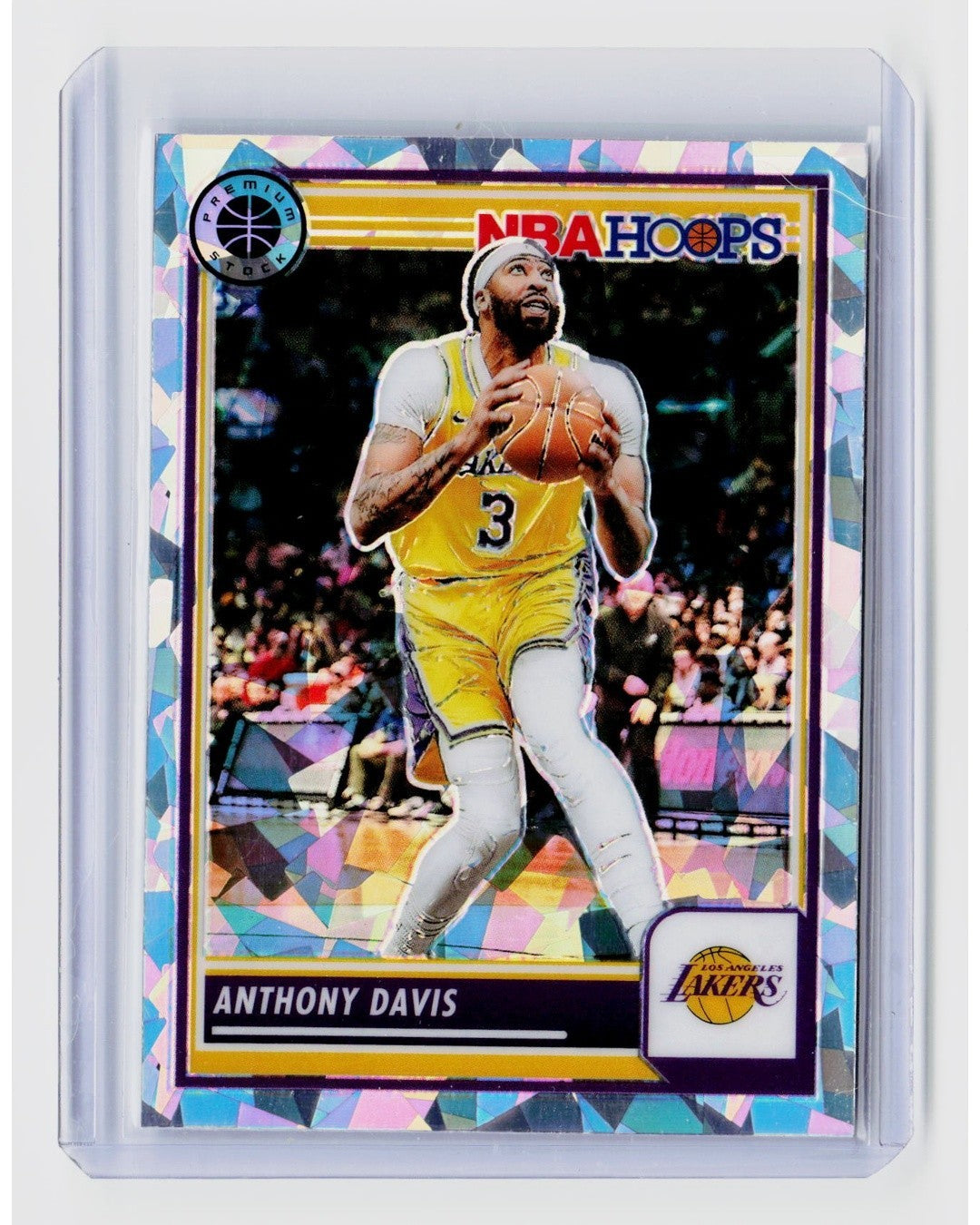 2023 24 Panini Nba Hoops Premium Stock   Anthony Davis #177 Ice Prizm0