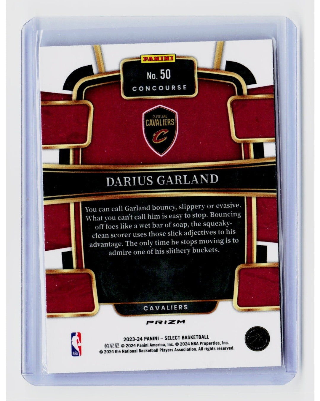 2023-24 Panini Select Concourse #50 Prizm Darius Garland1