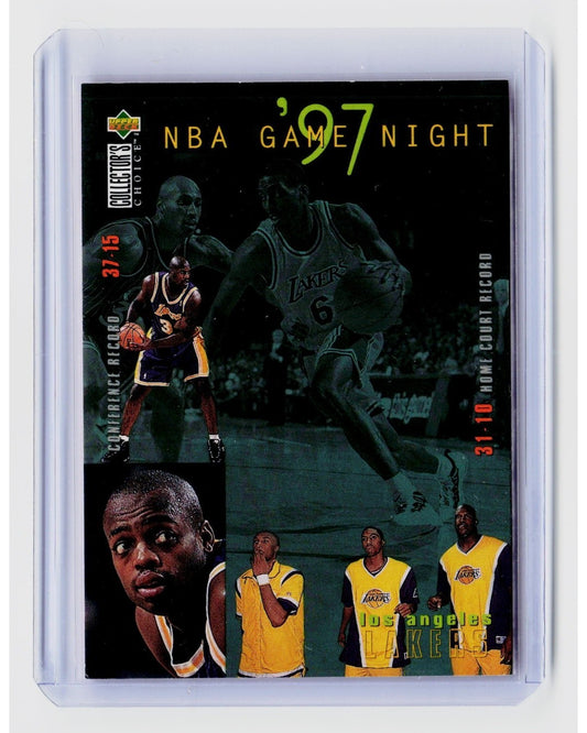 1997 98 Upper Deck Collector's Choice NBA Game Night Kobe/Shaq/Lakers #1680