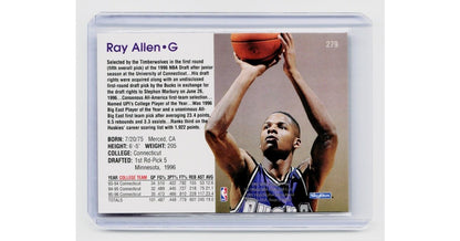 1996 97 NBA Hoops   Rookies Ray Allen #279 (RC)1