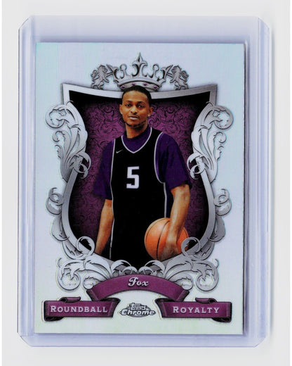 2023-24 Topps Chrome - Roundball Royalty De'Aaron Fox #RR-2 Refractor0