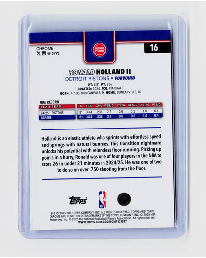 2025-26 Topps Chrome - Ron Holland II #16 RayWave Refractor1