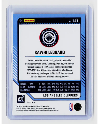 2024-25 Panini Donruss Optic - Kawhi Leonard #141 Purple Shock Prizm1