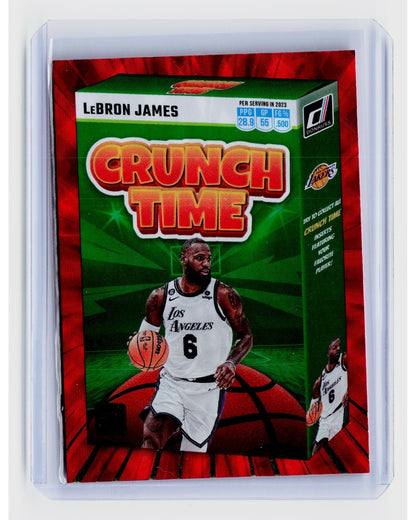 2023-24 Panini Donruss - Crunch Time LeBron James #2 Red0