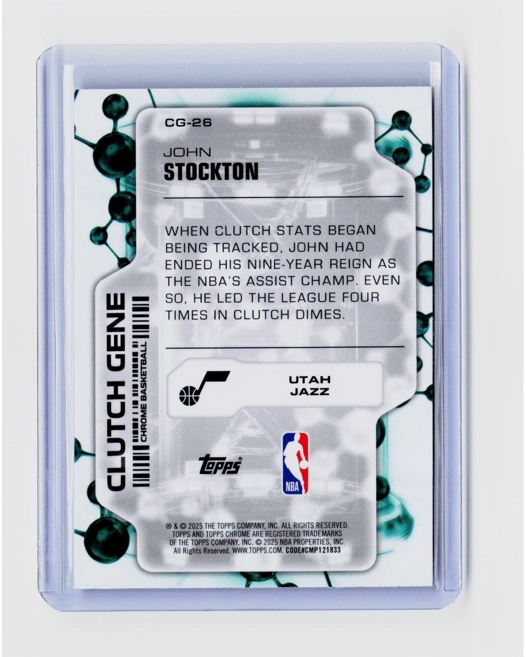 2025-26 Topps Chrome - Clutch Gene John Stockton #CG-261