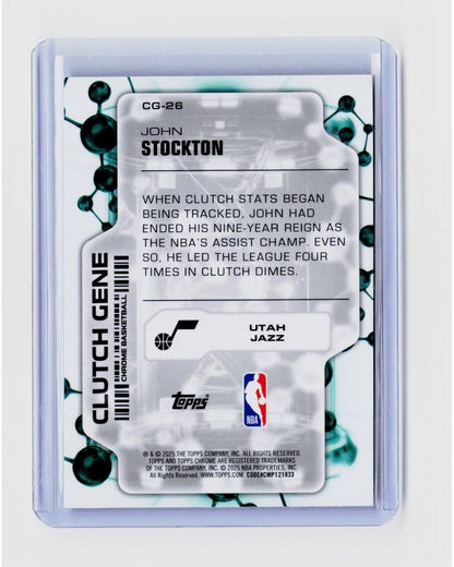2025-26 Topps Chrome - Clutch Gene John Stockton #CG-261