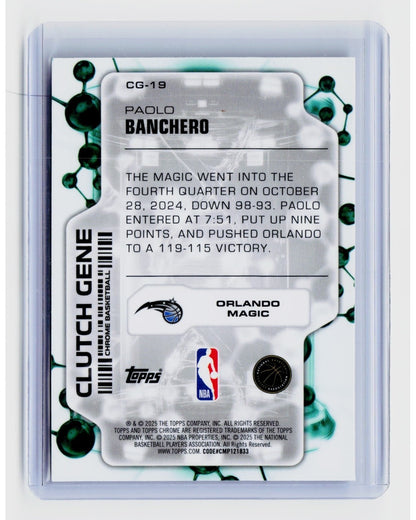 2025-26 Topps Chrome - Clutch Gene Paolo Banchero #CG-191